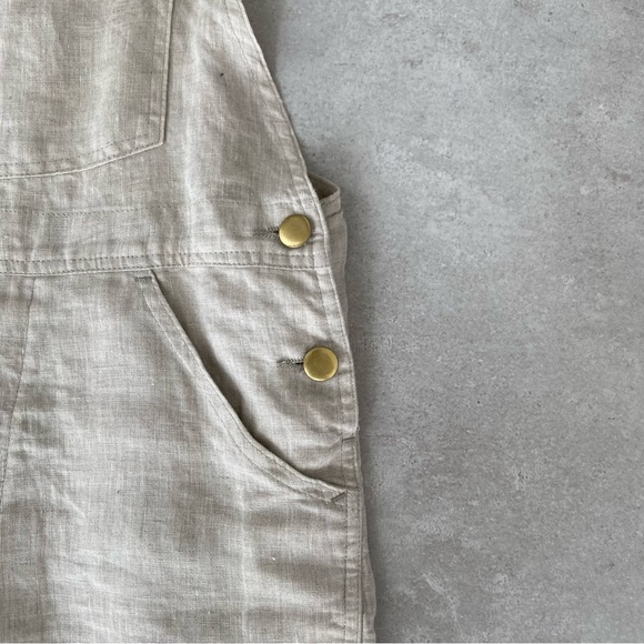 SSO BY DANIELLE 100% LINEN OVERALLS - Picture 8 of 13
